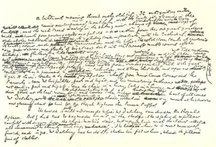 Facsimile of a page of the manuscript of “The Mystery of
Edwin Drood”