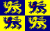 Flag of Prince Dafydd ap Gruffydd.svg