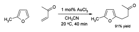 AuCl3 furan alkylation.gif
