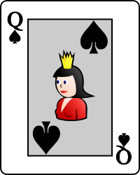File:Playing card spade Q.svg