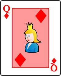 File:Playing card diamond Q.svg