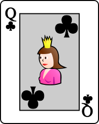 File:Playing card club Q.svg
