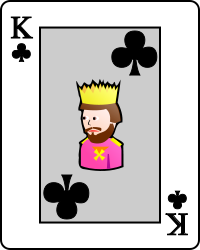 File:Playing card club K.svg