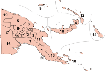 Provinces of Papua New Guinea.