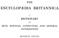 Title page of the Eleventh Edition
