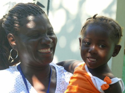 Mother and child from Port au Prince, Haiti