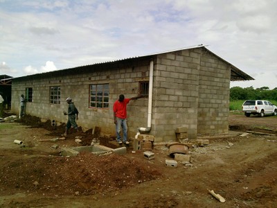 SOS house under construction in Chipata, Zambia