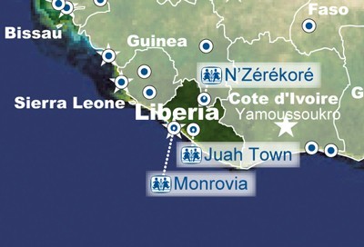 Liberia map