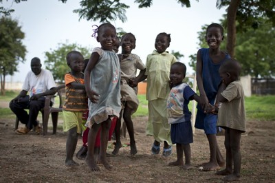Boys and girls from Malakal, South Sudan