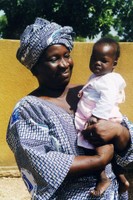 Mother and child from Ouagadougou, Burkina Faso