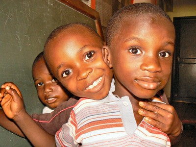 Children from the SOS Children's Village Monrovia, Liberia